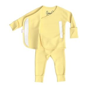 Bonsie skin to skin footless onesie in lemon. NWOT 0-3 mo